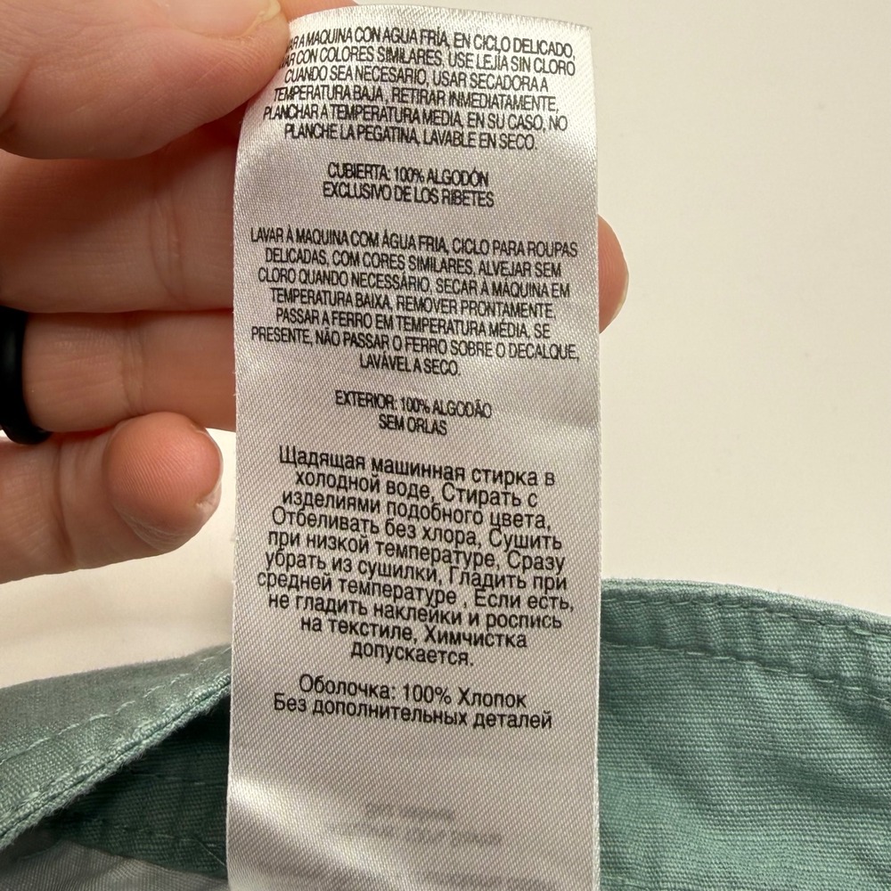 Columbia Womens Sage Green Cotton Canvas Outdoor Hiking‎ Shorts Size 12 - Picture 8 of 9